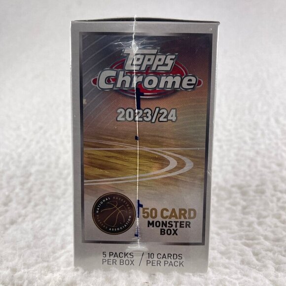 2023-24 Topps Chrome Basketball Trading Card Monster Box Factory‎ Sealed - Picture 4 of 6